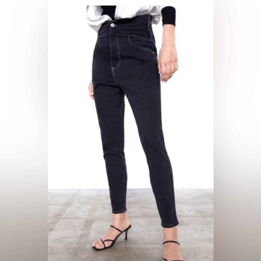 Zara high waisted jeans size 10